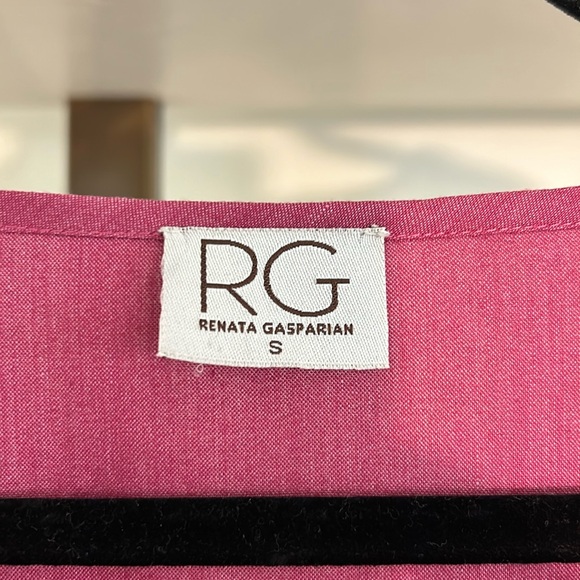 Renata Gasparian Pink Wrap Top, S - Picture 3 of 3